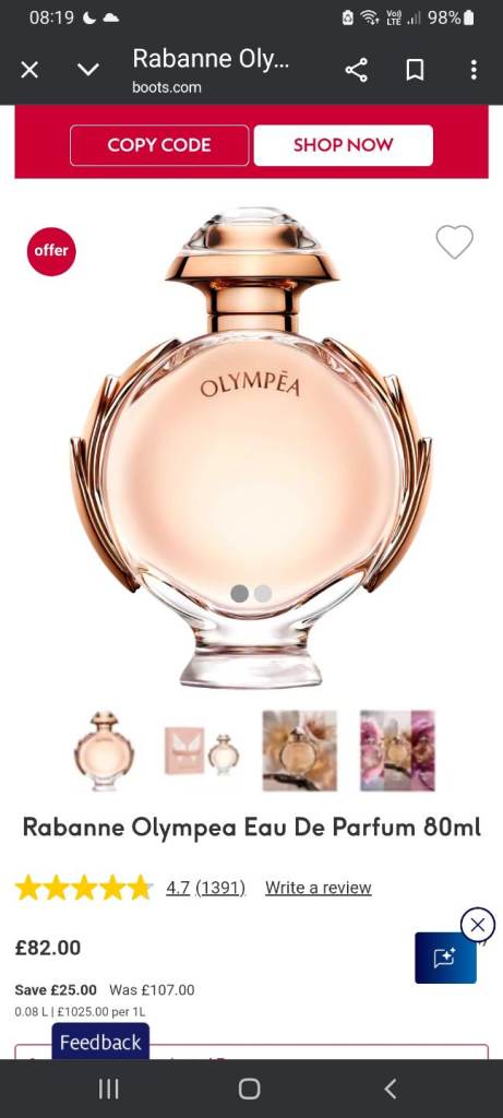 Olympea paco rabanne 