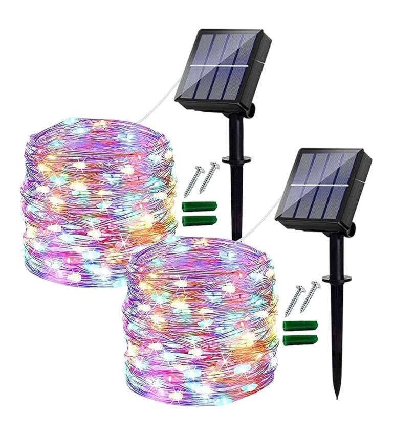 Solar Fairy Lights Outdoor - multi colour 