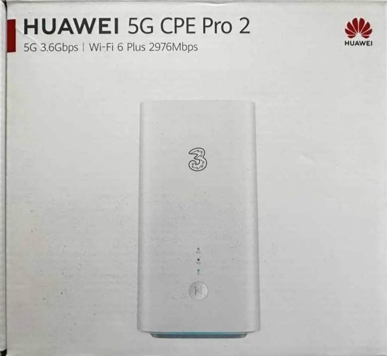 Three NETWORK HUAWEI H122-373 5G WIFI 6 ROUTER 3.6GBPS HOME OFFICE RJ11 TEL PORT VPN