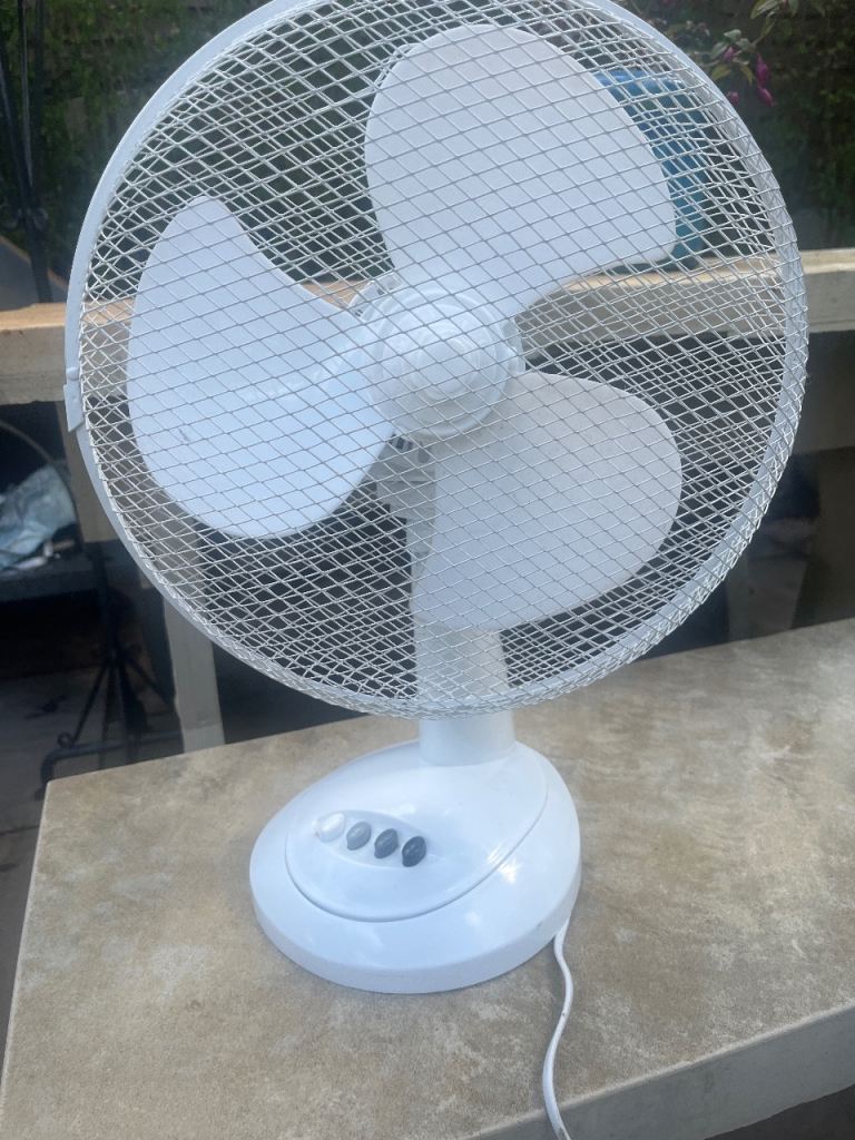 Table top desk fan 