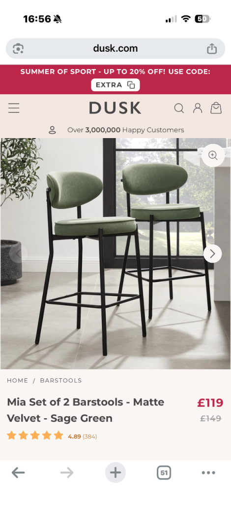 Dusk bar stools
