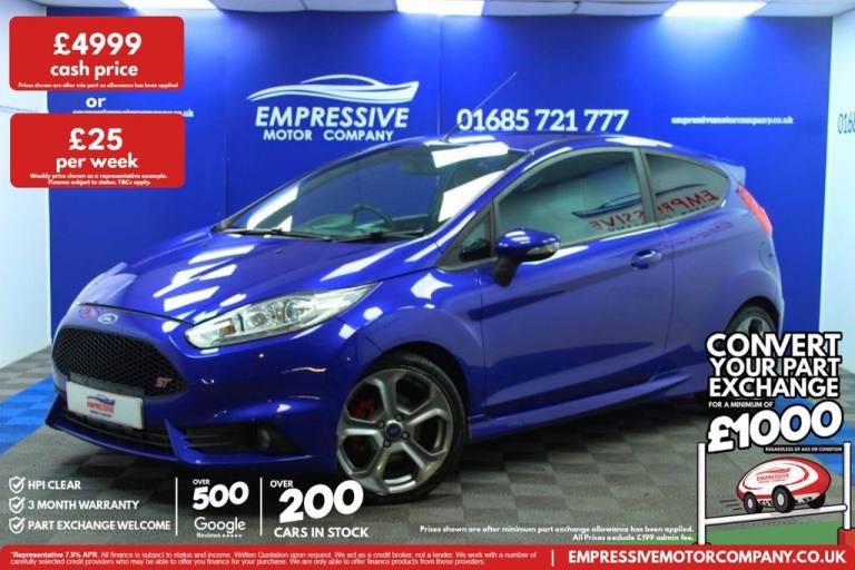 2013 63 FORD FIESTA 1.6T ECOBOOST ST-2 HATCHBACK 3DR PETROL MANUAL EURO 5 (182 P