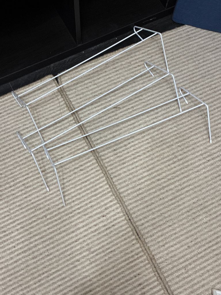 Clothes dryers airer x3 for hanging washing above radiator 