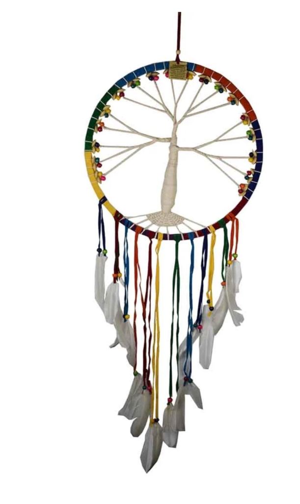 Colourful Tree of Life Dream Catcher Decoration - New