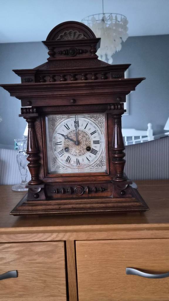Early 20th century chiming clock.