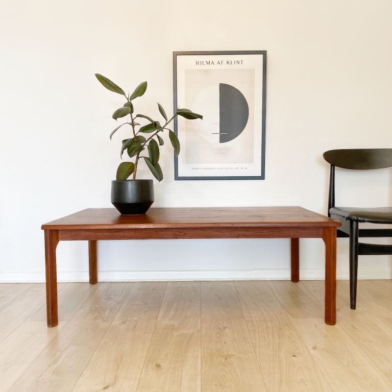 Danish mid century teak coffee table