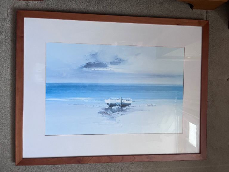 Seashore with 2 boats Picture