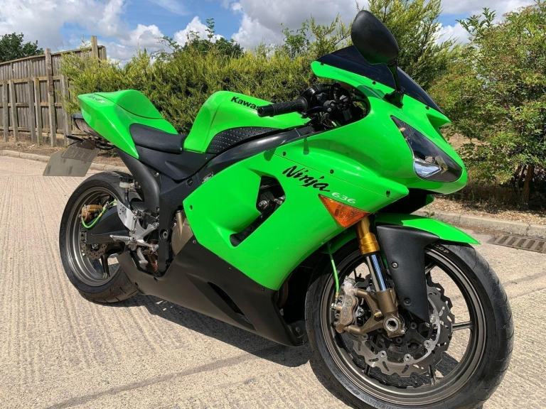 2006 06 KAWASAKI ZX6R C6F ZX 636 NINJA GREEN SPORTS 600 ZX636 ZX600R 