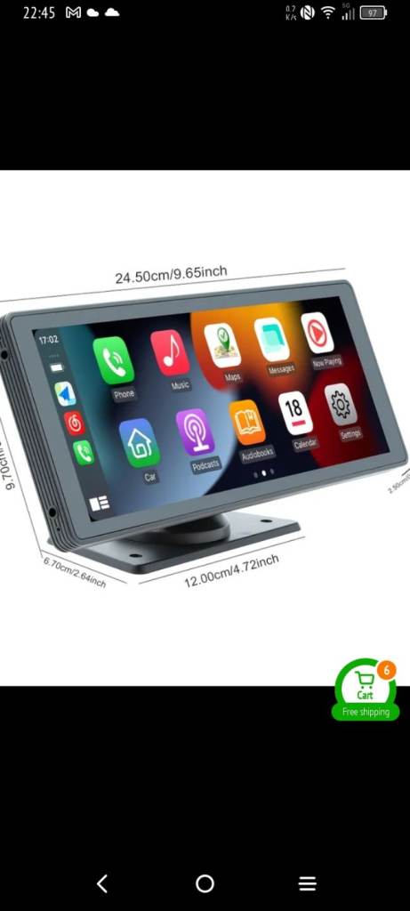 Carplay android auto Brand new with reverse camera 