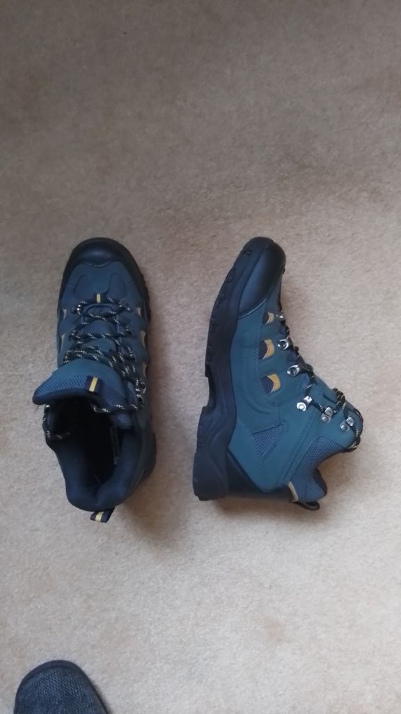 Men's Blue Hiking Boots – Good Condition