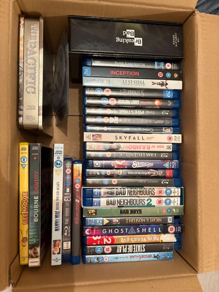 Blu Ray & DVD, Steelbook - Bullet Train, Equalizer, Book Of Eli, James Bond, Pacific, Breaking Bad