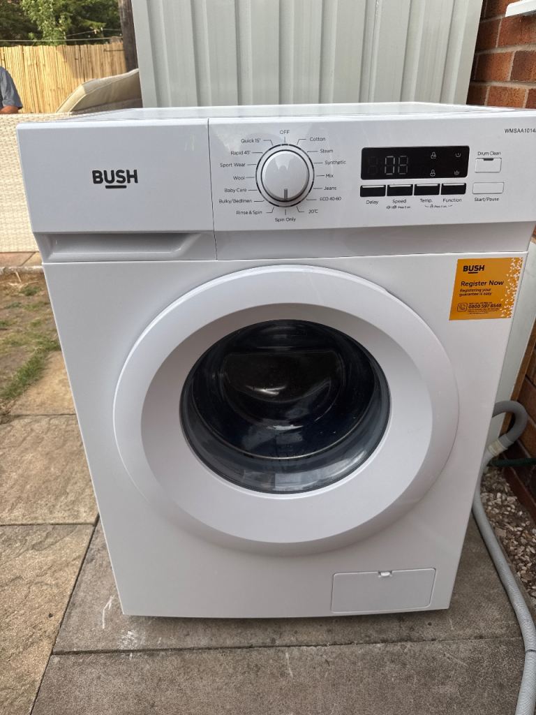 Bush Washing Machine – 10kg 1400 spin as new 