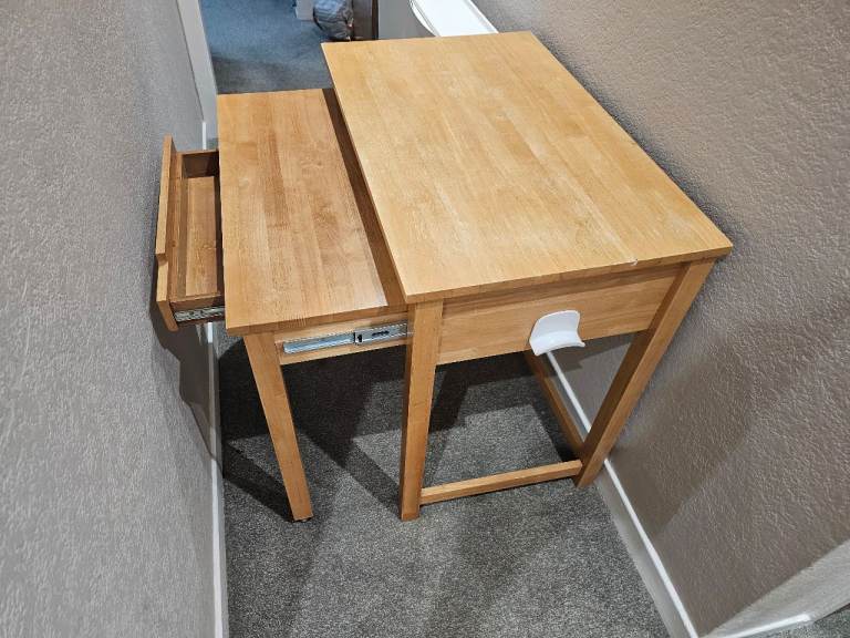 Desk - office extendable adjustable wooden desk