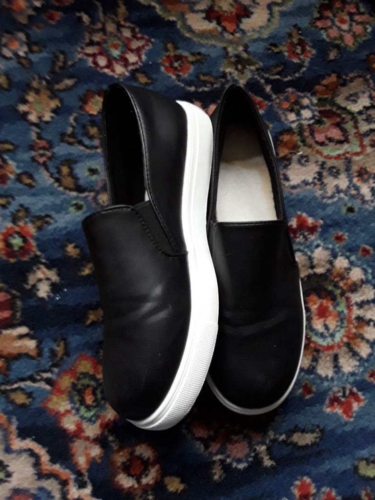 Black slip on shoes 