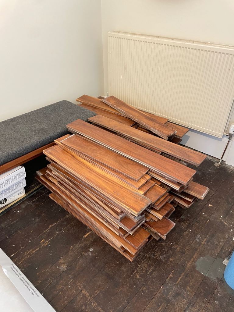 Solid acacia wood flooring - used but good condition 