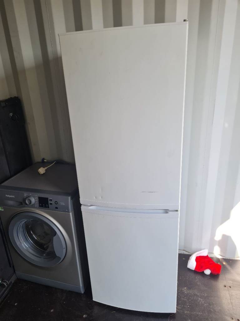 White Fridge Freezer - Good Condition, Fully Functional
