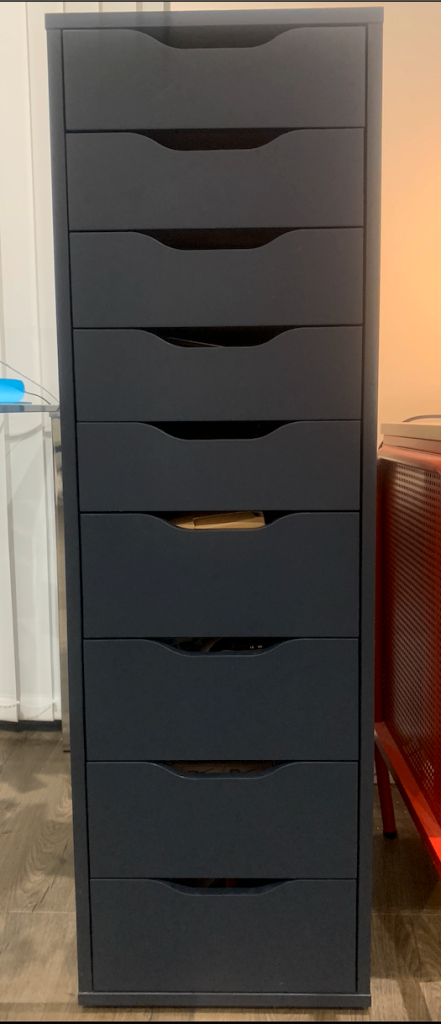 Navy set of drawers