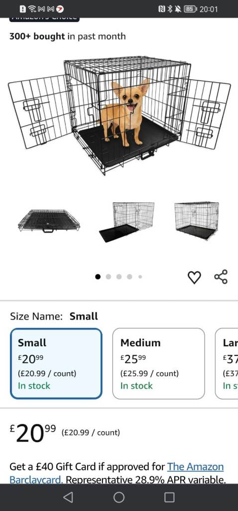 Small dog/ puppy cage