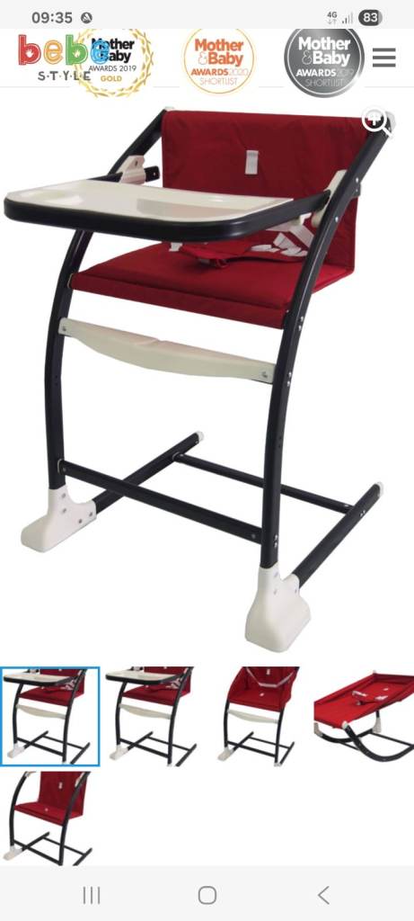 Bebe style megrow highchair 