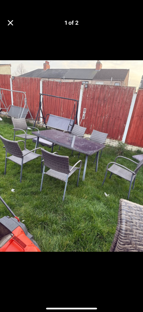 Garden table and chairs 