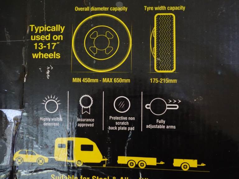 WHEEL SECURITY CLAMP UNIVERSAL