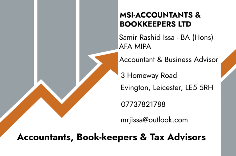 Accountants, Book-keepers & Tax Advisors at LOW COST in UK - Free Consultations & Competitive Fees!