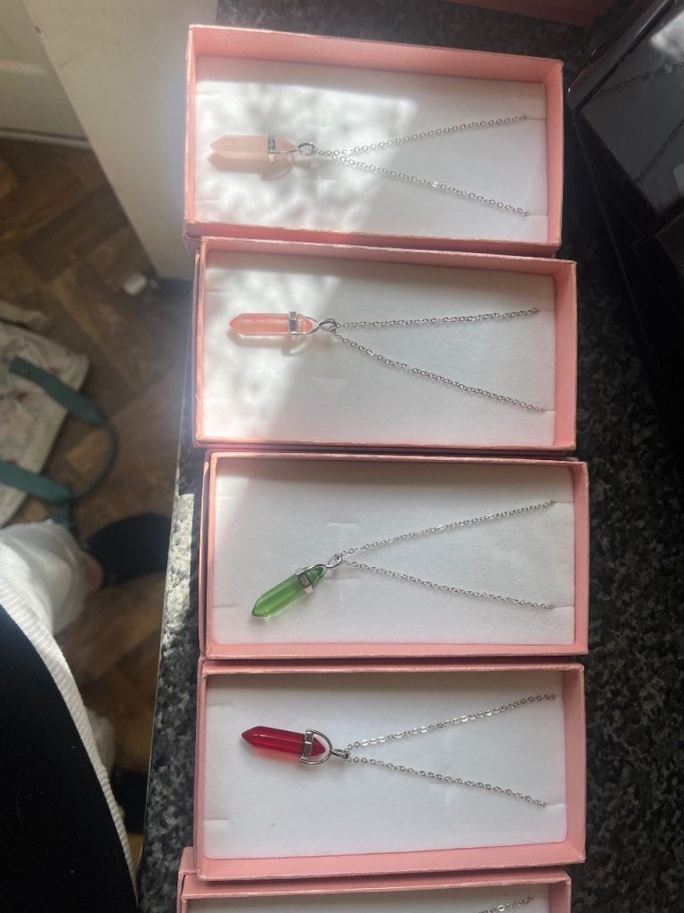 Crystal handmade necklaces 