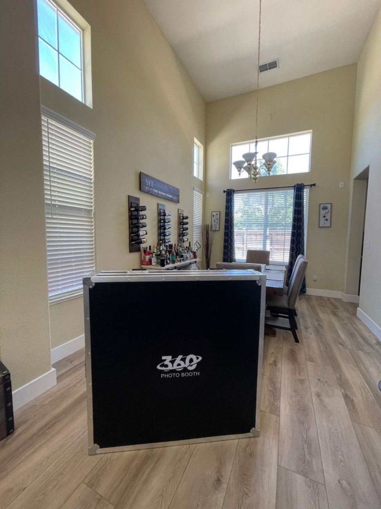 360 Photobooth Videobooth Slow Motion Automatic Spin LED lights Travel Case 100CM Platform