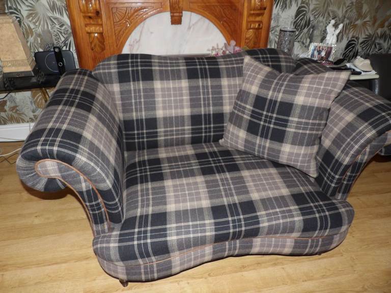 2X2 with foot stool couches, as new, 