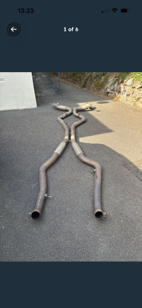 BMW x5m exhaust free for collection 