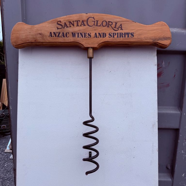 Vintage Santa Gloria Giant Corkscrew Wall Display – Pub/Bar Collectable