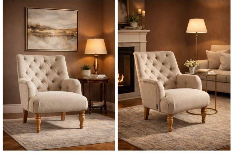 Wheat fabric chair