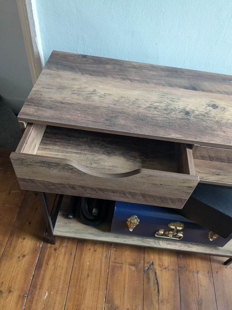 Wooden Console Table with Drawers – Good Condition