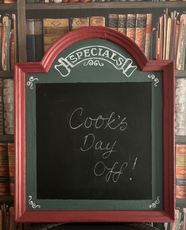 Chalkboard Wall Decor - Red & Green Frame