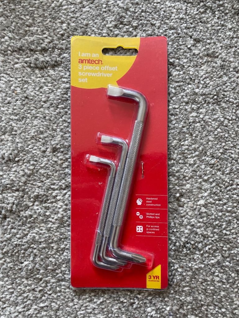 Amtech 3 piece offset screwdriver set