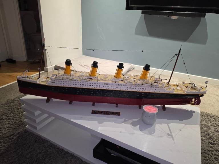 Large Titanic Model Ship – Good Condition