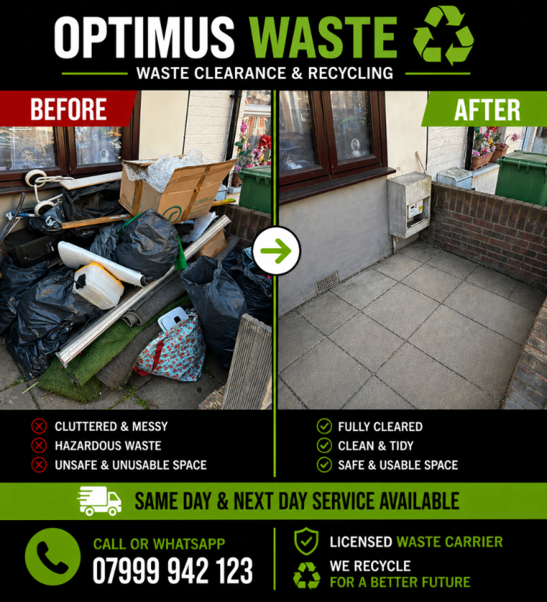 Rubbish & Waste Removal Newham Same Day Service | From £40 | Fast & Reliable