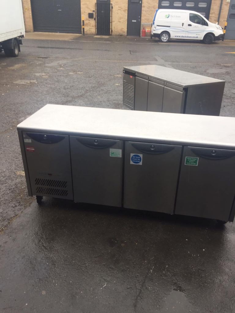 Commercial bench fridge 3 doors cafe shop restaurant takeaway 