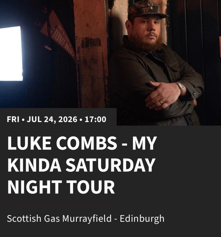Luke Combs - Edinburgh 24 July