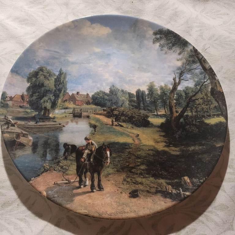 Limited Edition Royal Doulton Collector's Plate 'Flatford Mill'  (J6)