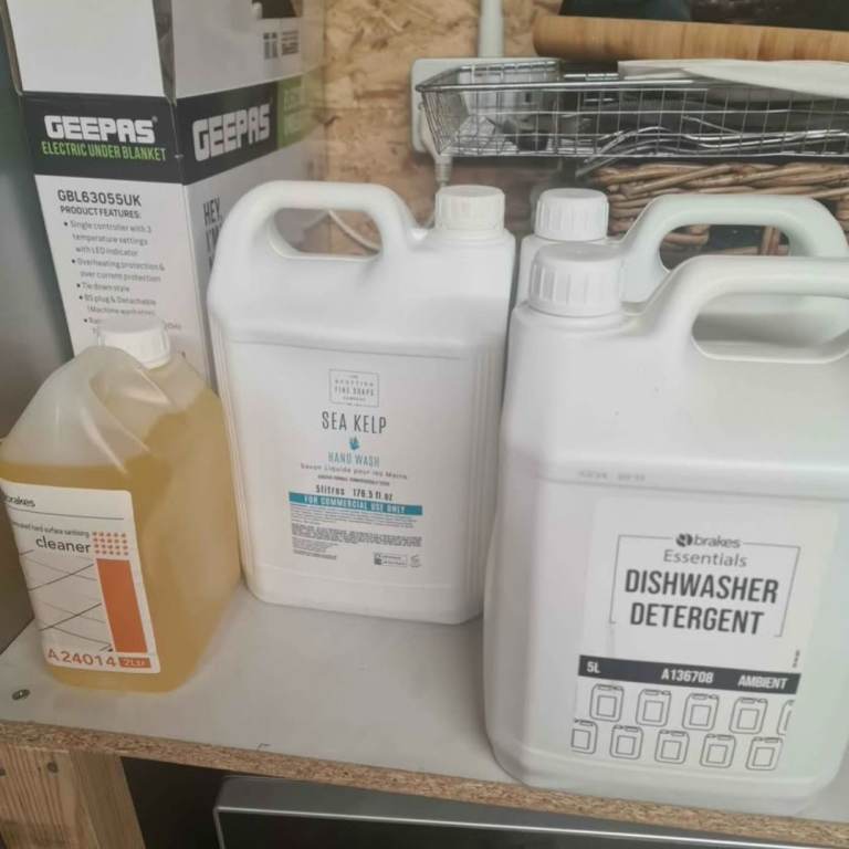 Cleaning products for restaurant