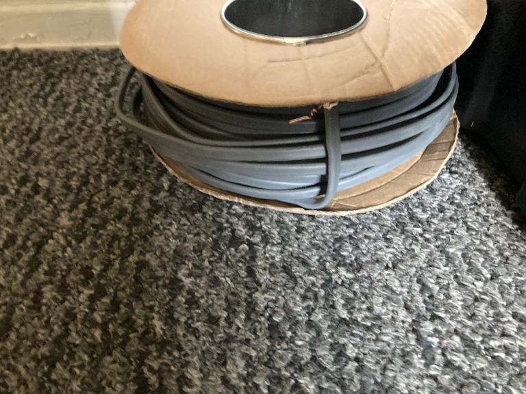 New Grey Electrical Cable on Spool - 2.5 T&E