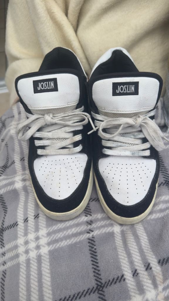 Etnies Joslin 2 Skate Shoes – Black/White, UK 9, Good Condition