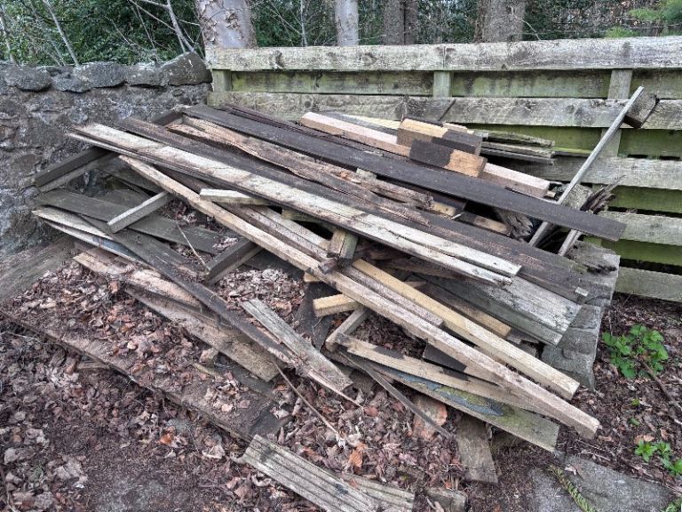 Scrap wood for firewood