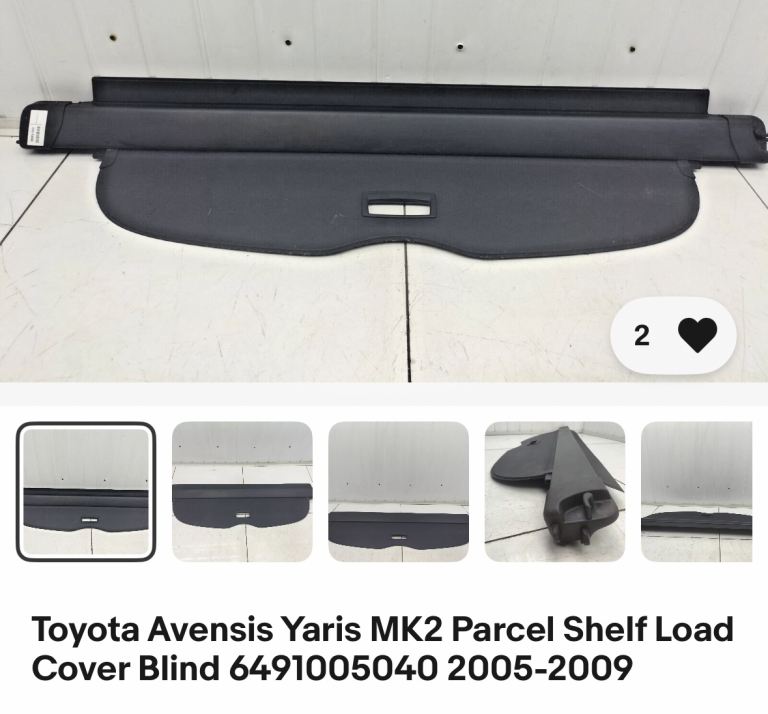 Parcel shelf 
