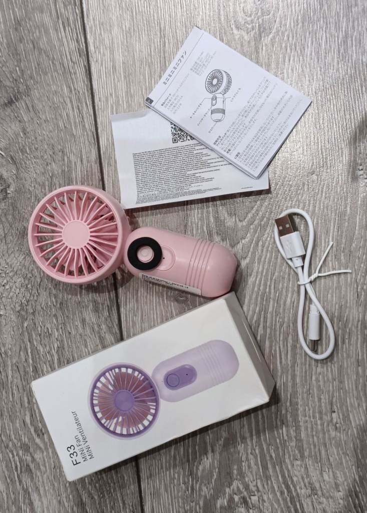 Portable mini handheld fan