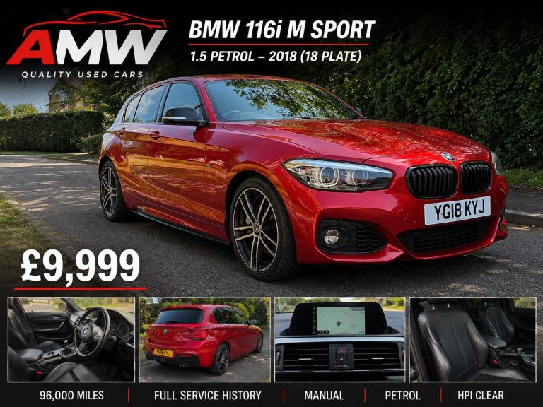 2018 BMW 1 Series 118i [1.5] M Sport Shadow Ed 5dr Step Auto HATCHBACK Petrol Automatic