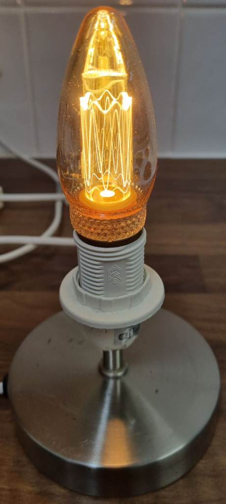 New Unused TCP Vintage Lighting E14 LED Candle Light Bulb | Warm White 1800K 2W 65lm SES | LS2