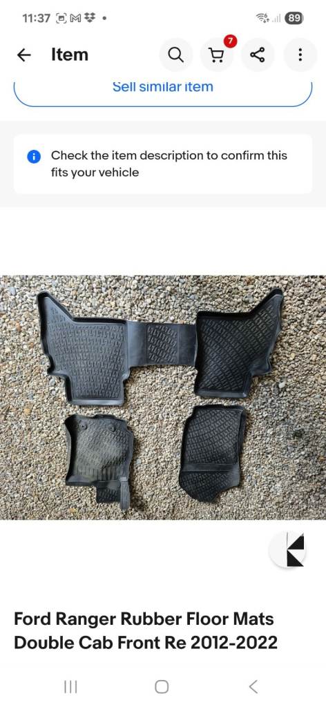 Ford Ranger floor Mats 