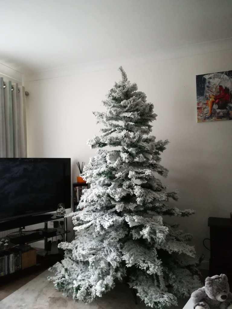 The Snow-White Fir 7 ft + support Christmas Tree